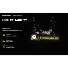 Armytek Wizard C2 Pro MAX Multi-Light, Olive Green, White Light